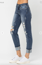 Load image into Gallery viewer, Mid Rise Boyfriend Jeans - Plus Size