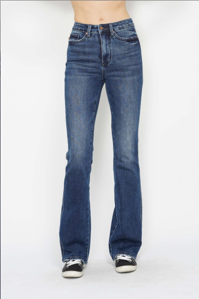 High Waist Tummy Control Bootcut Jeans - LONG Length