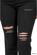 Load image into Gallery viewer, Zenana Black Cropped Skinny Jeans