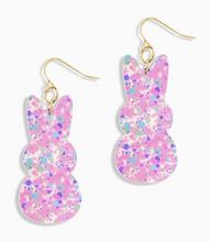 Load image into Gallery viewer, Pink Confetti Peep Earrings