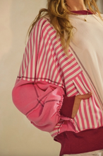 Load image into Gallery viewer, Polar Fleece Color Block Sweatshirt - Plus Size