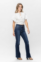 Load image into Gallery viewer, Judy Blue High Waist Vintage Frayed Hem Bootcut Jeans