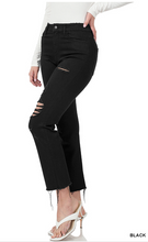 Load image into Gallery viewer, Zenana Black Cropped Skinny Jeans