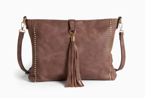 Dusty Plum - Billie Crossbody Bag with Tassel