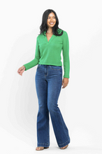 Load image into Gallery viewer, Judy Blue High Waist Wide Hem Flare Jeans