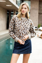 Load image into Gallery viewer, Leopard Print Knit Sweater