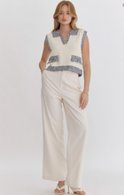 Load image into Gallery viewer, Cream Cropped Sleeveless Top