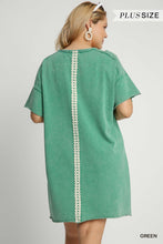 Load image into Gallery viewer, Green - Lace Applique Dress - Plus Size