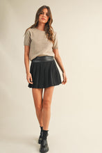 Load image into Gallery viewer, Wheat - Short Sleeve Crew Neck Sweater