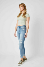 Load image into Gallery viewer, Judy Blue Mid Rise Destroyed Skinny Fit Jeans