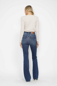 High Waist Tummy Control Bootcut Jeans - LONG Length