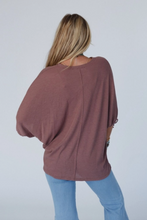 Load image into Gallery viewer, Little Lark Puff Sleeve Tee - Mulberry