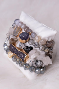 Ghana Bracelet Set - Grey