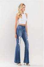 Load image into Gallery viewer, Flying Monkey HR Distressed Panel Flare Jeans