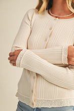 Load image into Gallery viewer, Ribbed Sweater Cardigan