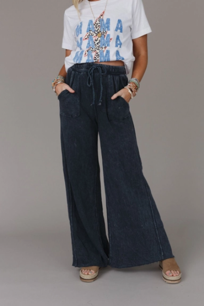 New Navy - Relaxing Robin Wide Leg Pant