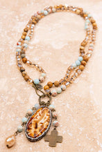 Load image into Gallery viewer, Emma Necklace in Amazonite and Jasper