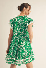 Load image into Gallery viewer, Green - Print Baby Doll Dress