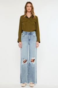 Ultra High Rise Wide Leg Jeans