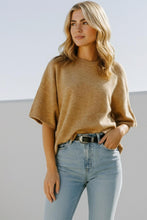 Load image into Gallery viewer, Short Sleeve Oversized Sweater Top