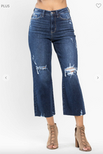 Load image into Gallery viewer, High Waist Cropped Wide Leg Jeans - Plus Size