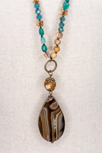 Load image into Gallery viewer, Debbie Necklace - Turquoise/Brown