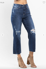 Load image into Gallery viewer, High Waist Cropped Wide Leg Jeans - Plus Size