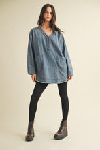 Load image into Gallery viewer, Patch Pocket Denim Top