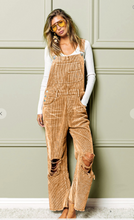 Load image into Gallery viewer, Vintage Washed Corduroy Overalls - REMAINING: Medium Black Charcoal, Small Vintage Camel, Large Vintage Denim &amp; XL Vintage Denim