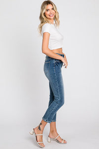 PETITE High Rise Stretch Mom Jeans