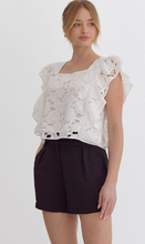 Load image into Gallery viewer, Lace Floral Square Neck Sleeveless Top