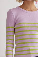 Load image into Gallery viewer, Ribbed Long Sleeve Top - Lilac