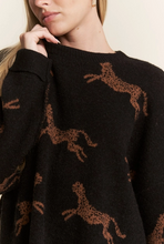 Load image into Gallery viewer, Cheetah Design Knit Sweater - Regular &amp; Plus Sizes