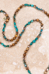 Debbie Necklace - Turquoise/Brown