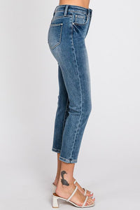 PETITE High Rise Stretch Mom Jeans