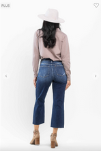 Load image into Gallery viewer, High Waist Cropped Wide Leg Jeans - Plus Size