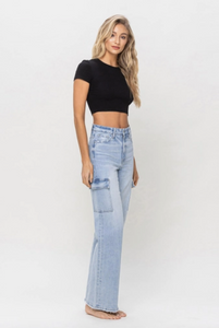 Alyssa 90's Vintage Straight Cargo Jeans