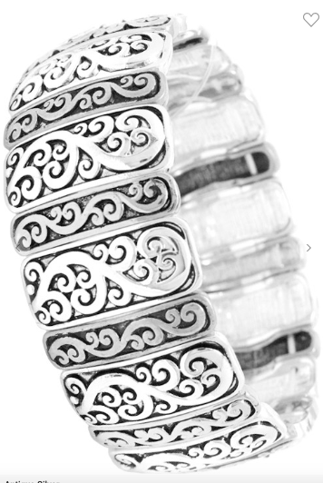 Paisley Textured Stretch Bracelet