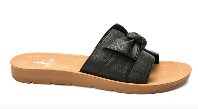 Black Rock the Bowt Sandals by Corkys Footwear