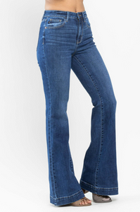 Judy Blue High Waist Wide Hem Flare Jeans