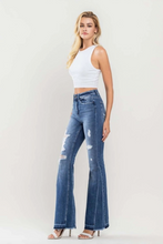 Load image into Gallery viewer, Flying Monkey HR Distressed Panel Flare Jeans