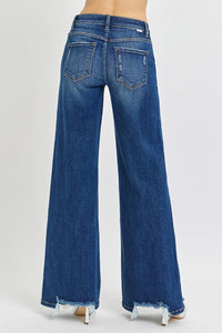 Mid Rise Wide Leg Jeans