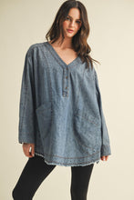 Load image into Gallery viewer, Patch Pocket Denim Top