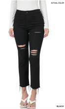 Load image into Gallery viewer, Zenana Black Cropped Skinny Jeans