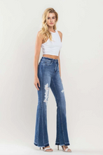 Load image into Gallery viewer, Flying Monkey HR Distressed Panel Flare Jeans