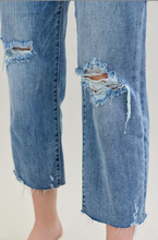 Load image into Gallery viewer, Judy Blue High Waist Wide Leg Jeans with Destroy Crop