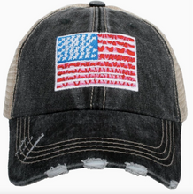 Load image into Gallery viewer, American Flag Women&#39;s Trucker Hat