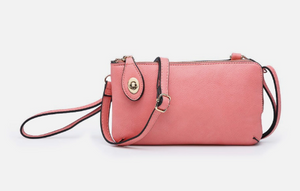 Kendall Crossbody/Wristlet with Twist Lock Closure - Available in 22 Colors!