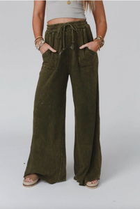 New Olive - Relaxing Robin Wide Leg Pant