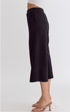 Load image into Gallery viewer, Textured Wide Leg Pants - Black - Regular &amp; Plus Sizes